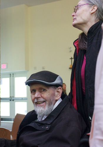 Paul at Grandsons' Baptism