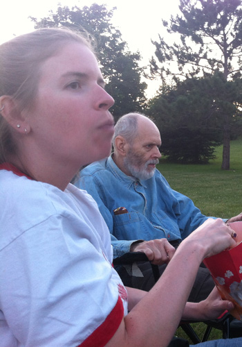 Paul with Daughter In Law Kate, Canada Day 2012