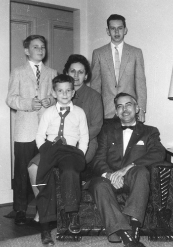 Paul with Family in 1950s